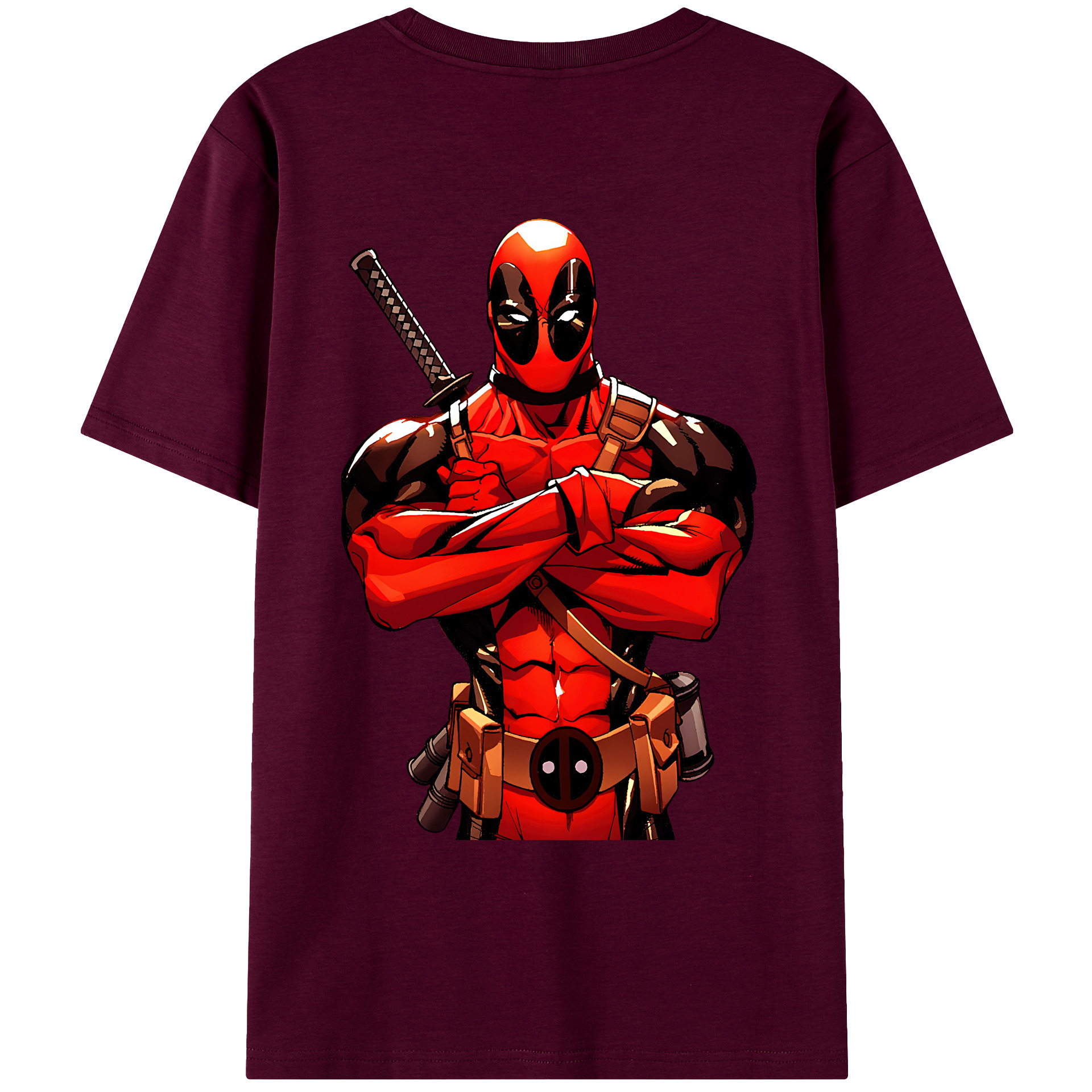 （画像用） Deadpool デッドプール レディース半袖Tシャツ(バックプリント)